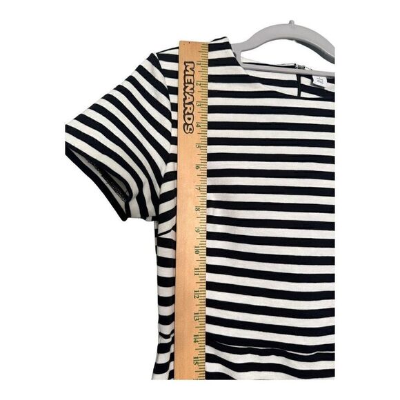 Old Navy bodycon sheath short Striped Dress blue & white women's Size Small peti - Picture 3 of 9